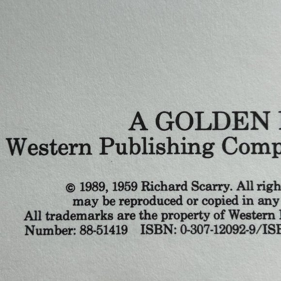 VTG Richard Scarry's Naughty Bunny -A Big Golden Book - Picture 5 of 9